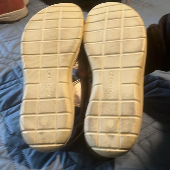 Silver shimmer sandals size 38 - Picture 2 of 2